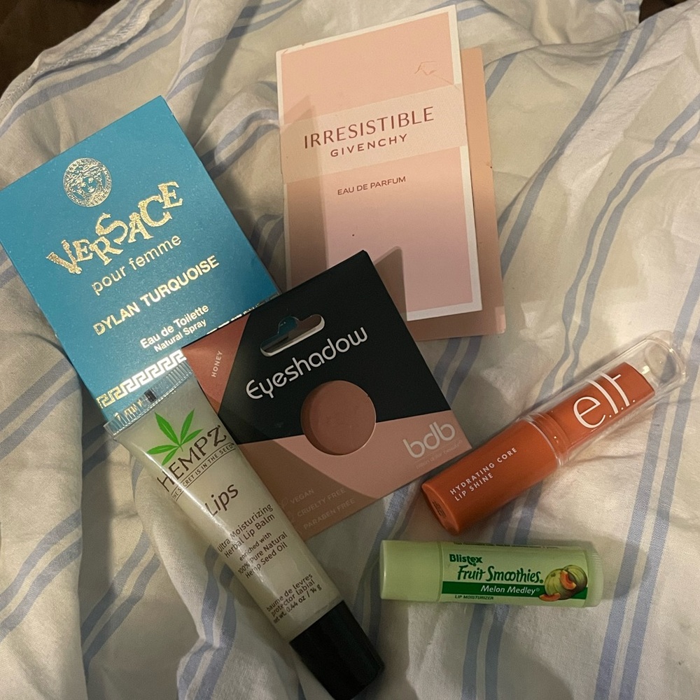 NEW Perfume/lip balms/makeup bundle